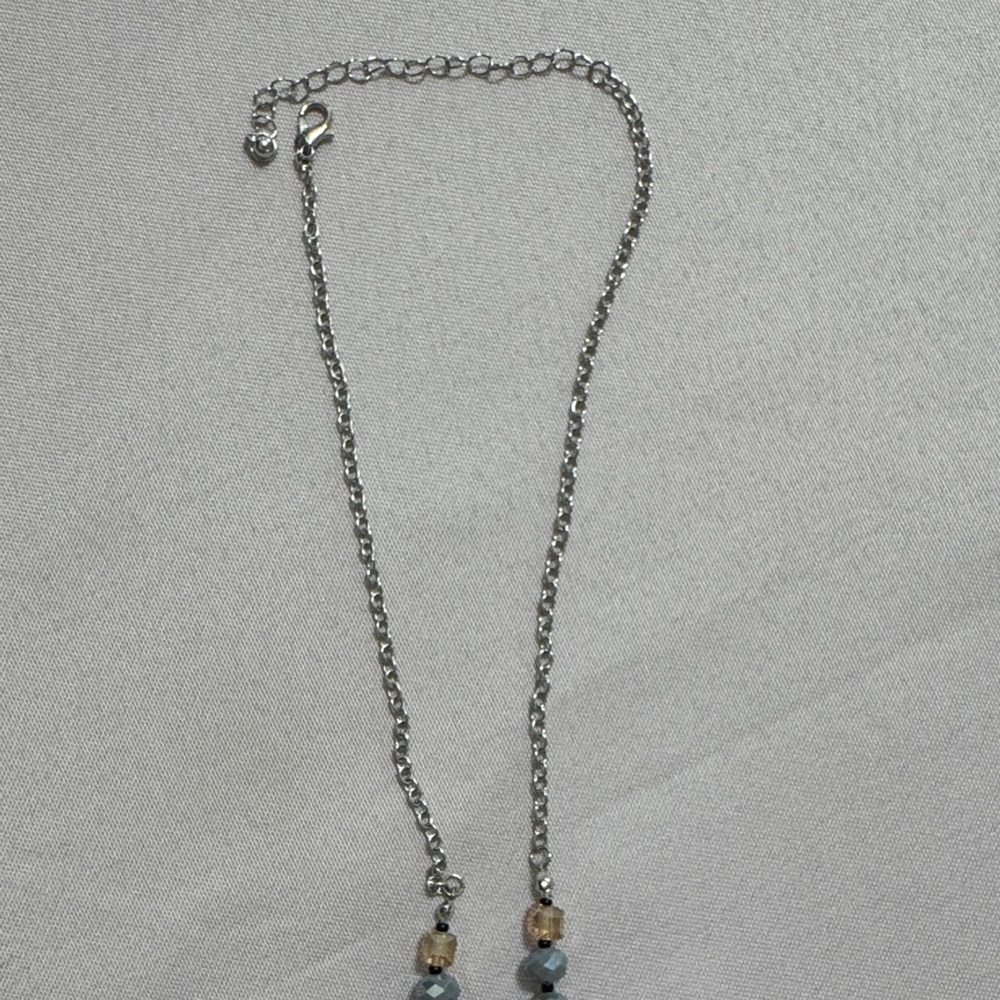 Elegant Beaded Cross Necklace - Picture 7 of 7